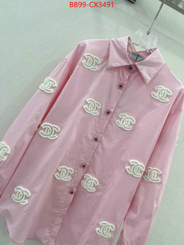 Clothing-Chanel we provide top cheap aaaaa ID: CX3491 $: 99USD