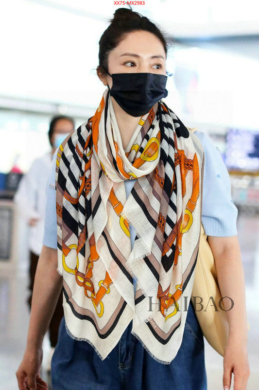 Scarf-Hermes high quality designer replica ID: MX2983 $: 75USD