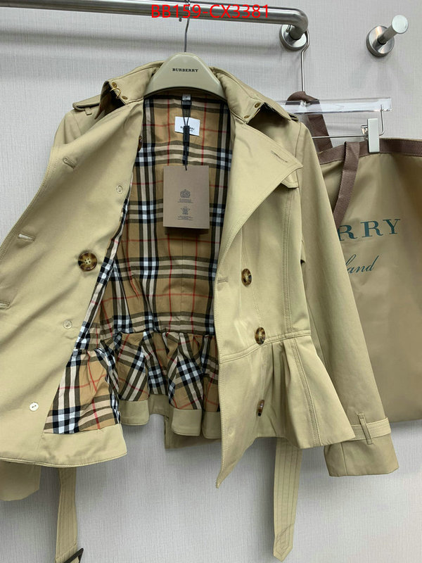 Clothing-Burberry shop designer replica ID: CX3381 $: 159USD