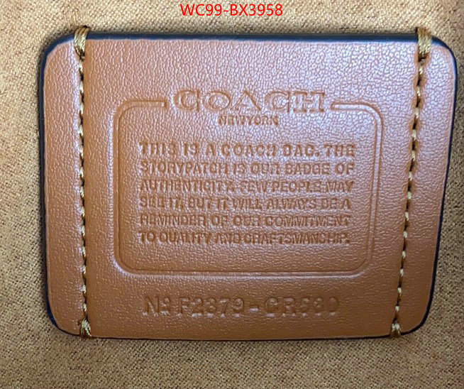 Coach Bags(4A)-Diagonal high quality replica ID: BX3958 $: 99USD,