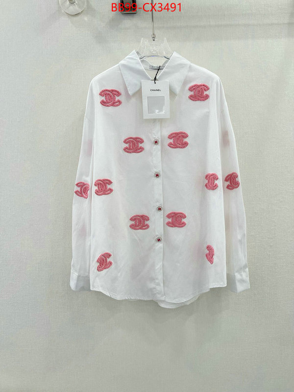 Clothing-Chanel we provide top cheap aaaaa ID: CX3491 $: 99USD