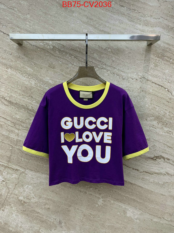 Clothing-Gucci the best affordable ID: CV2036 $: 75USD