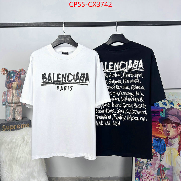 Clothing-Balenciaga outlet sale store ID: CX3742 $: 55USD