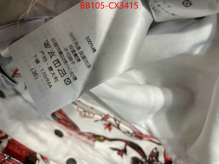 Clothing-Dior find replica ID: CX3415 $: 105USD