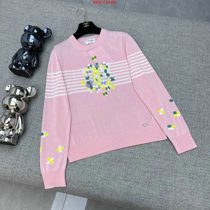 Clothing-Chanel styles & where to buy ID: CX3492 $: 99USD