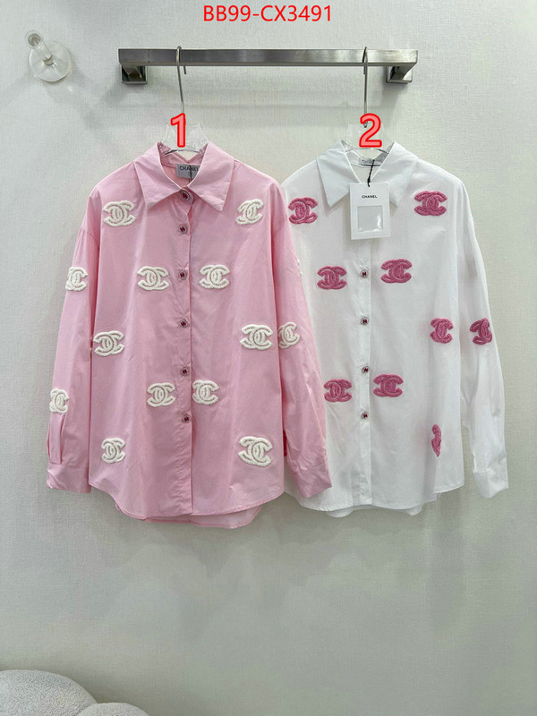 Clothing-Chanel we provide top cheap aaaaa ID: CX3491 $: 99USD