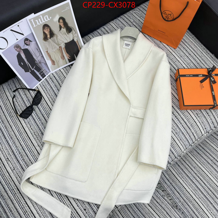 Clothing-Hermes top perfect fake ID: CX3078 $: 229USD