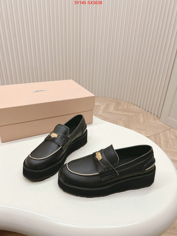 Women Shoes-Miu Miu outlet 1:1 replica ID: SX3638 $: 145USD