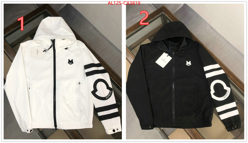 Clothing-Moncler online store ID: CX3819 $: 125USD