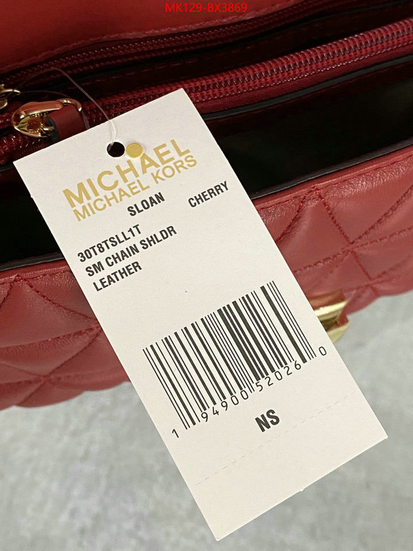 Michael Kors Bags(TOP)-Diagonal- top quality website ID: BX3869 $: 129USD,