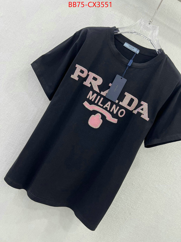 Clothing-Prada the most popular ID: CX3551 $: 75USD