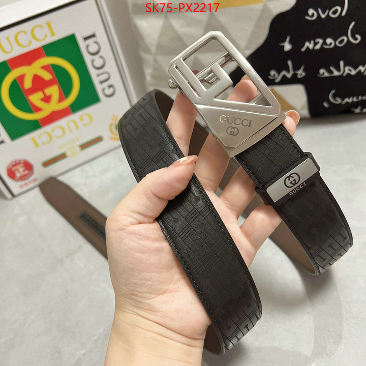 Belts-Gucci designer wholesale replica ID: PX2217 $: 75USD