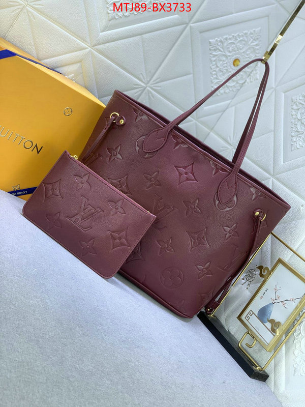 LV Bags(4A)-Neverfull- replica best ID: BX3733 $: 89USD,