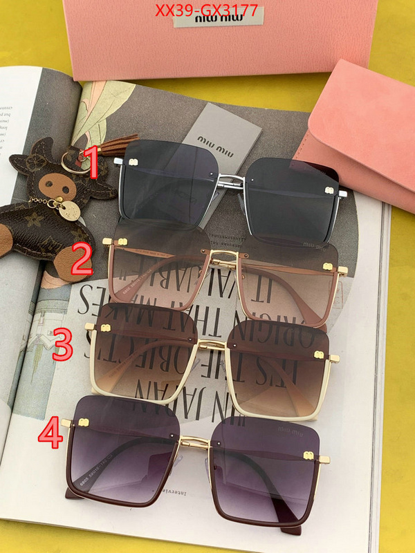 Glasses-Miu Miu replica for cheap ID: GX3177 $: 39USD