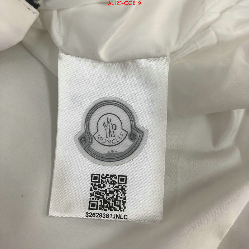 Clothing-Moncler online store ID: CX3819 $: 125USD