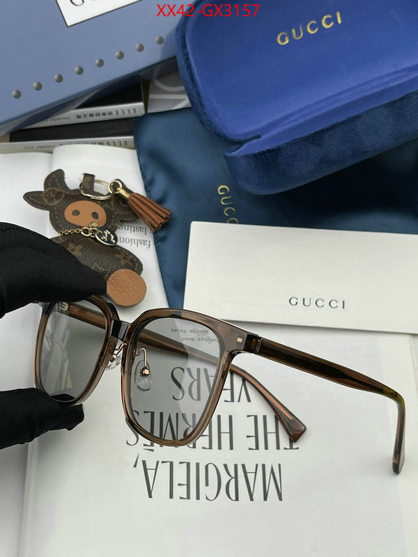 Glasses-Gucci 2024 aaaaa replica customize ID: GX3157 $: 42USD