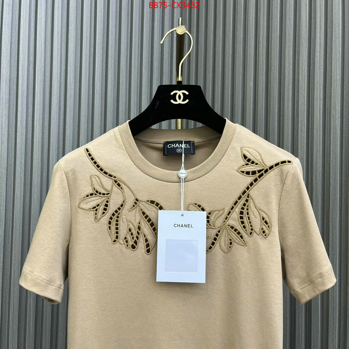 Clothing-Chanel the online shopping ID: CX3482 $: 75USD