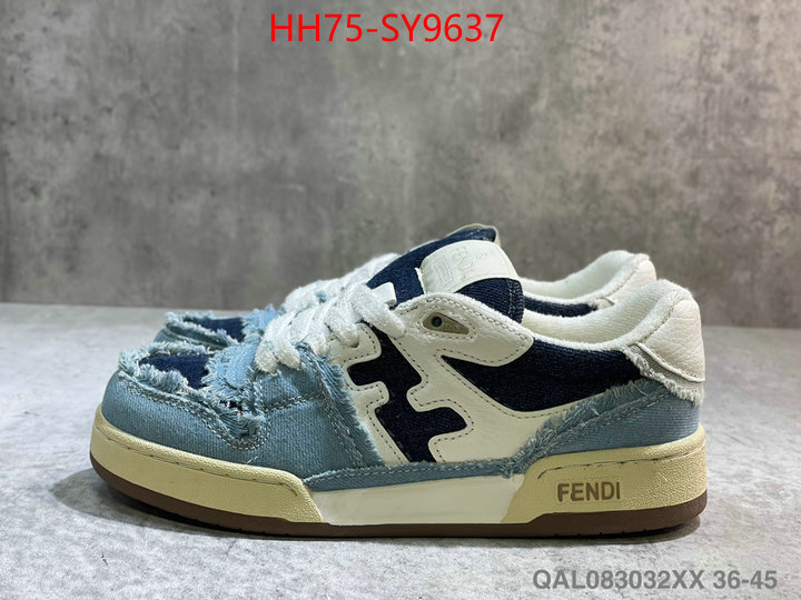 Men Shoes-Fendi best luxury replica ID: SY9637 $: 75USD