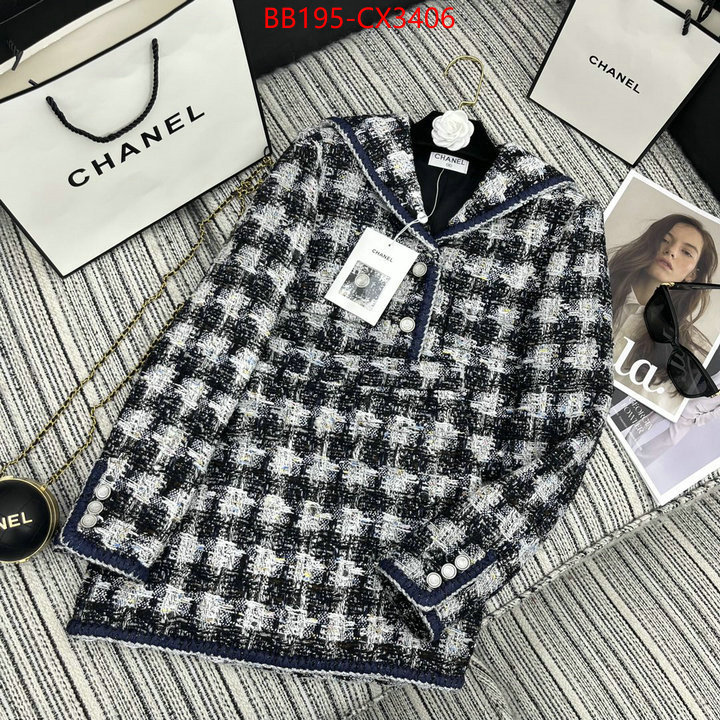 Clothing-Chanel aaaaa+ class replica ID: CX3406 $: 195USD