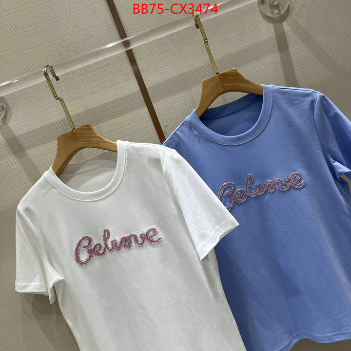 Clothing-Celine where can i buy the best quality ID: CX3474 $: 75USD