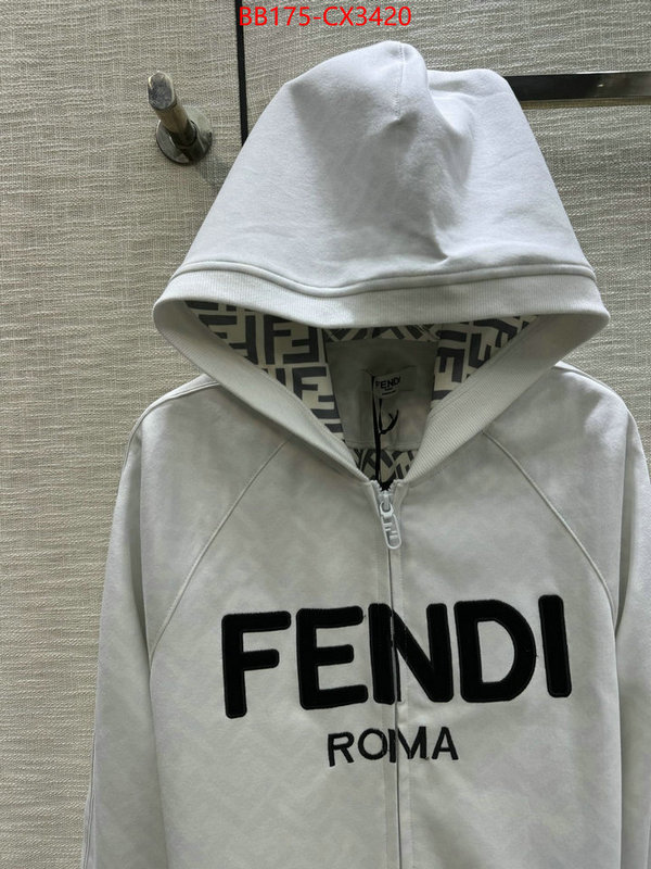 Clothing-Fendi what is a counter quality ID: CX3420 $: 175USD
