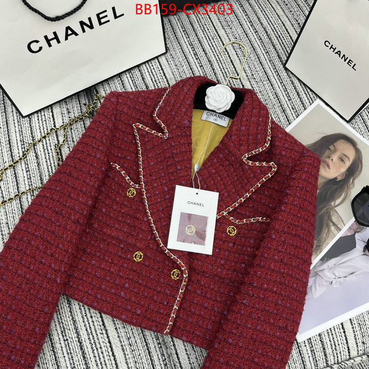 Clothing-Chanel shop ID: CX3403 $: 159USD