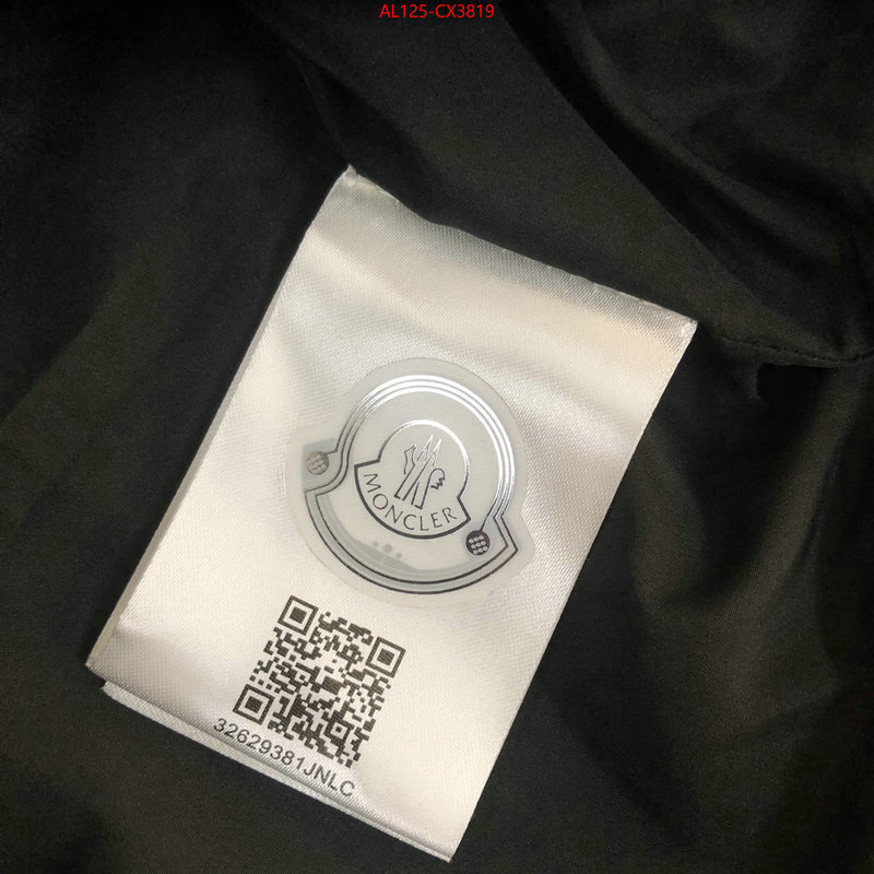 Clothing-Moncler online store ID: CX3819 $: 125USD