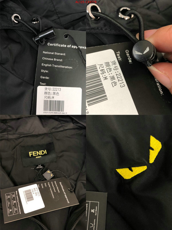 Clothing-Fendi fake designer ID: CX3778 $: 125USD