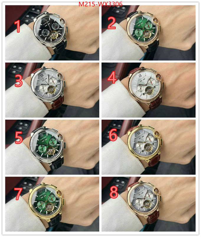 Watch(TOP)-Cartier high quality designer replica ID: WX3306 $: 215USD