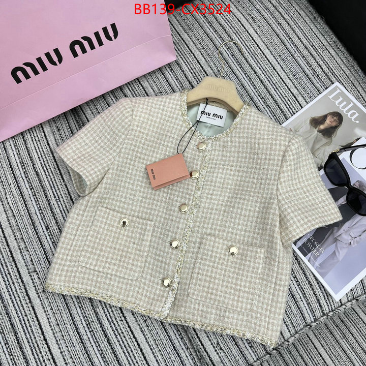 Clothing-MIU MIU sell online ID: CX3524 $: 139USD