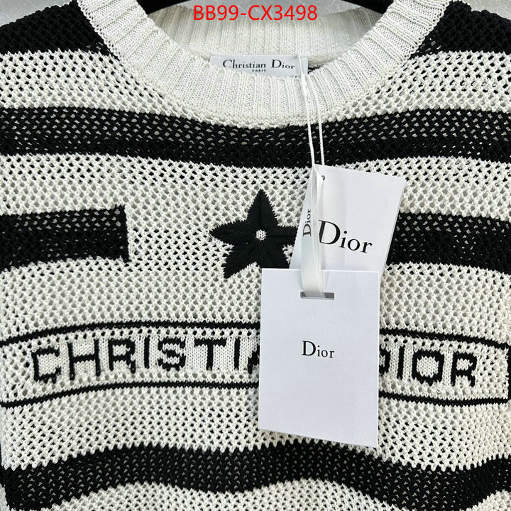 Clothing-Dior copy ID: CX3498 $: 99USD