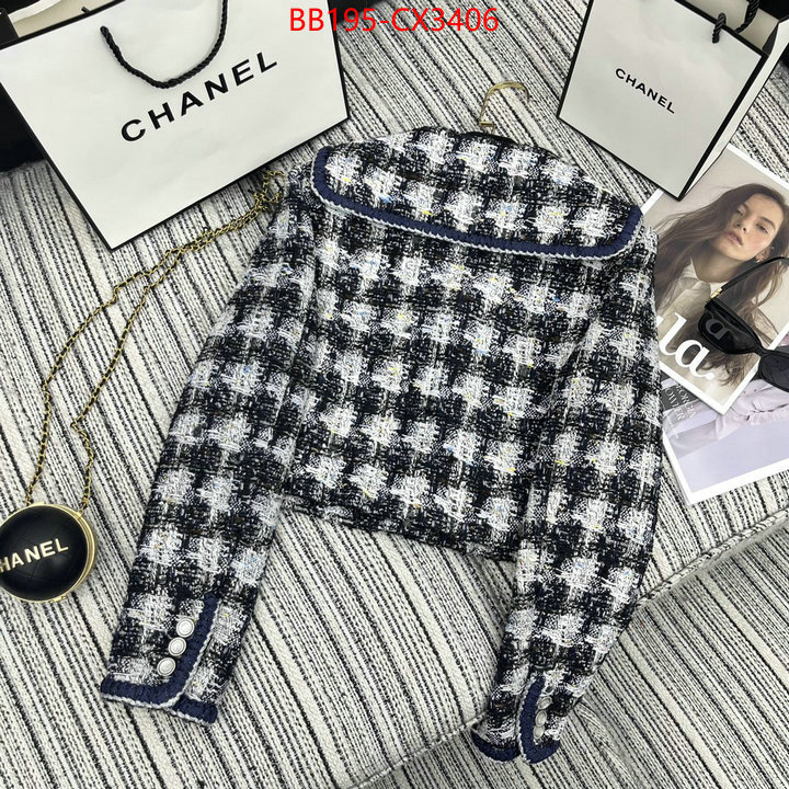 Clothing-Chanel aaaaa+ class replica ID: CX3406 $: 195USD