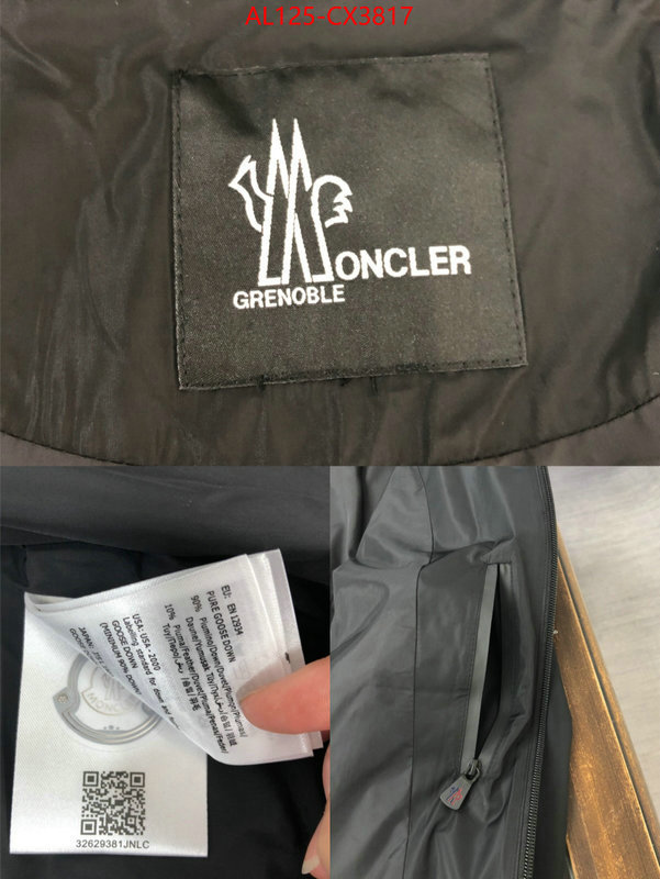 Clothing-Moncler replcia cheap ID: CX3817 $: 125USD