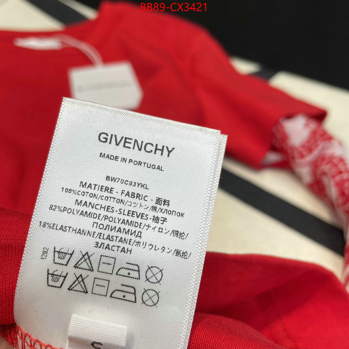 Clothing-Givenchy exclusive cheap ID: CX3421 $: 89USD