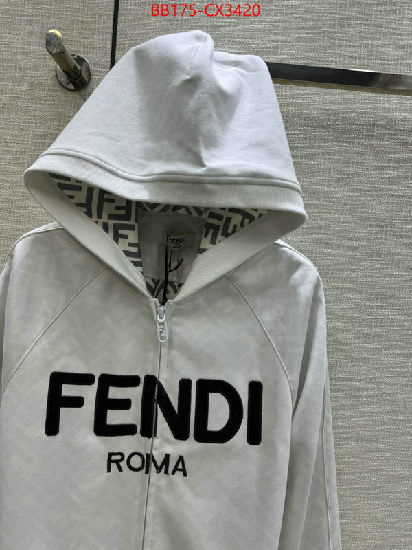 Clothing-Fendi what is a counter quality ID: CX3420 $: 175USD