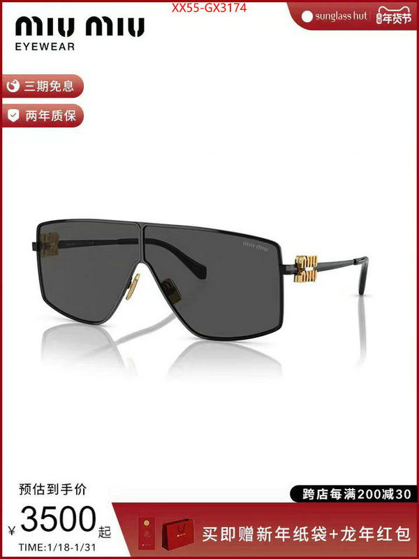 Glasses-Miu Miu where to find the best replicas ID: GX3174 $: 55USD