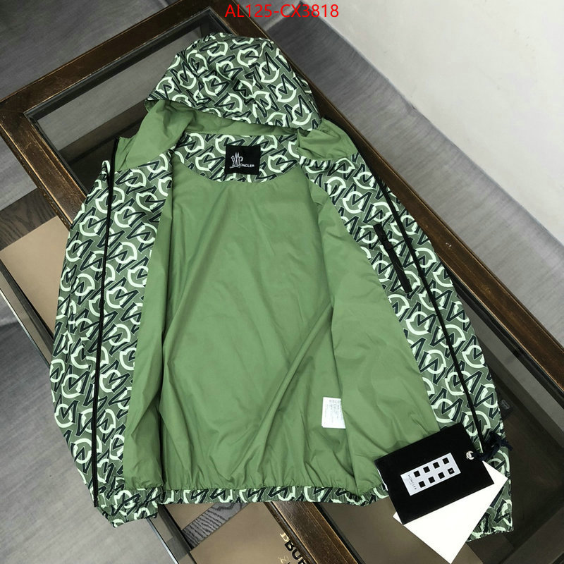 Clothing-Moncler designer wholesale replica ID: CX3818 $: 125USD