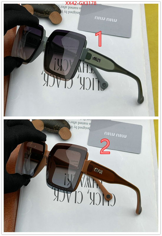Glasses-Miu Miu shop the best high authentic quality replica ID: GX3178 $: 42USD