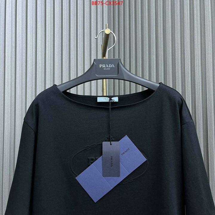 Clothing-Prada how to find designer replica ID: CX3547 $: 75USD