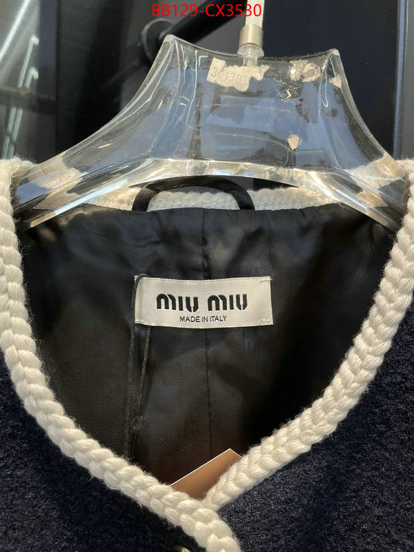 Clothing-MIU MIU fake ID: CX3530 $: 129USD