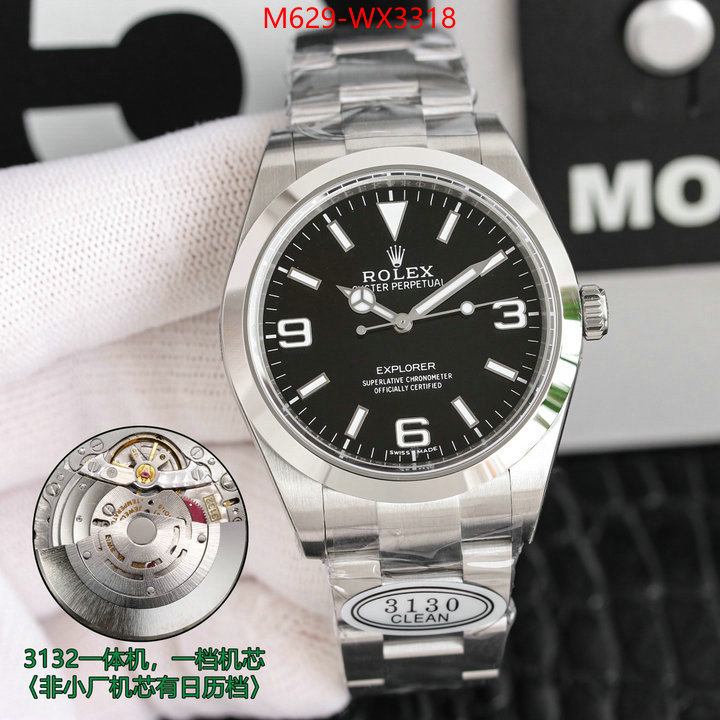 Watch(TOP)-Rolex 2024 aaaaa replica customize ID: WX3318 $: 629USD