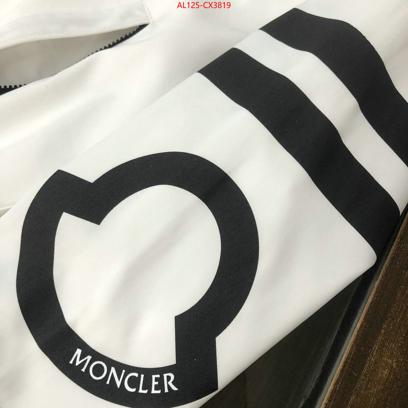 Clothing-Moncler online store ID: CX3819 $: 125USD