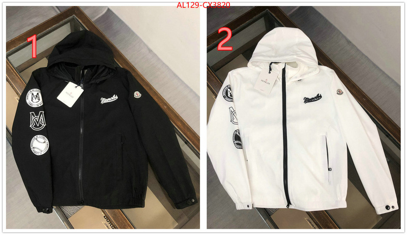 Clothing-Moncler quality replica ID: CX3820 $: 129USD