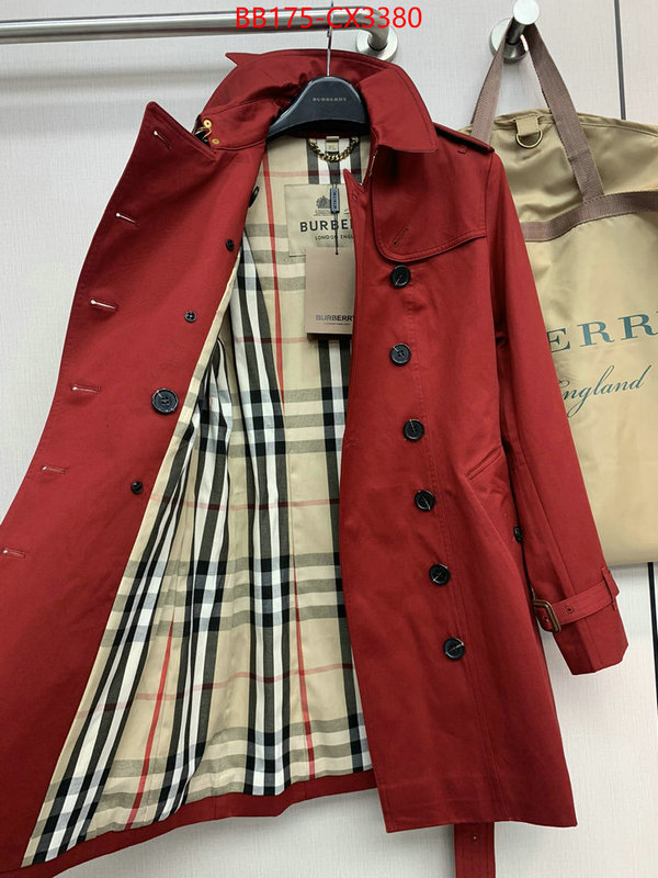 Clothing-Burberry exclusive cheap ID: CX3380 $: 175USD