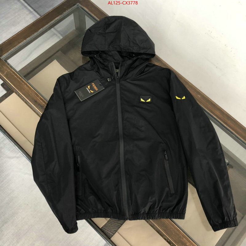 Clothing-Fendi fake designer ID: CX3778 $: 125USD