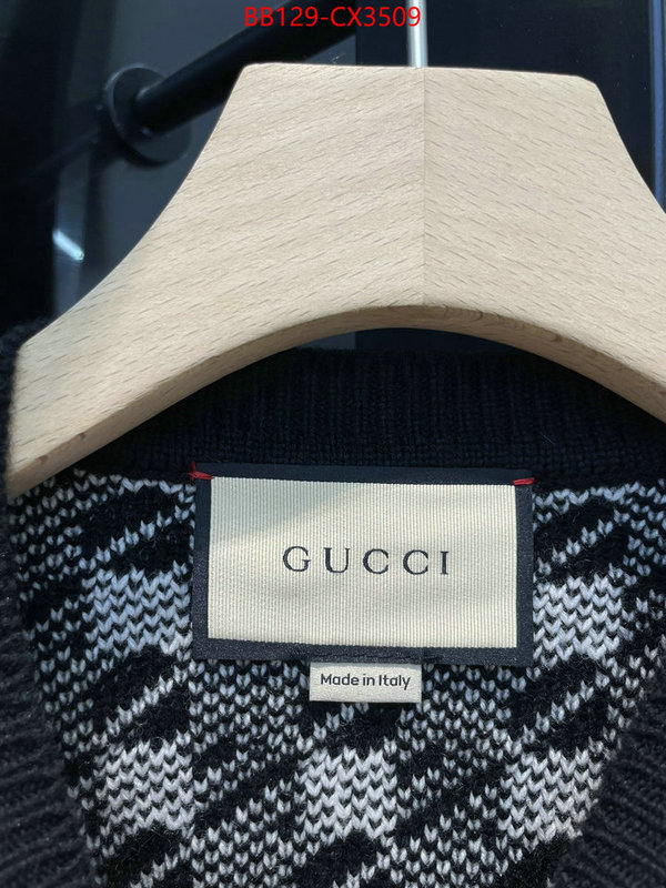 Clothing-Gucci where should i buy to receive ID: CX3509 $: 129USD