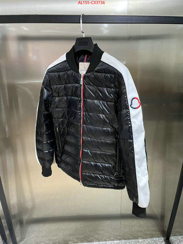 Down jacket Men-Moncler 1:1 replica wholesale ID: CX3736 $: 155USD