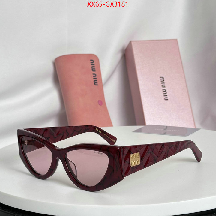 Glasses-Miu Miu buy first copy replica ID: GX3181 $: 65USD