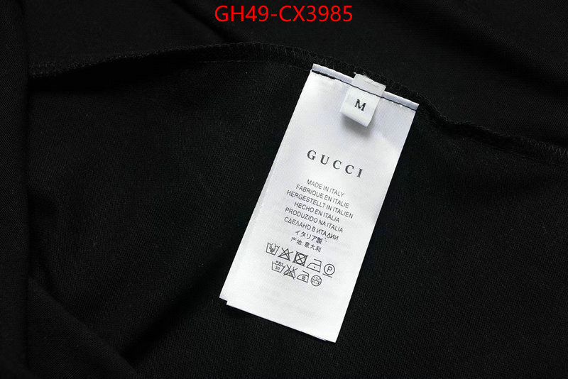 Clothing-Gucci cheap replica designer ID: CX3985 $: 49USD