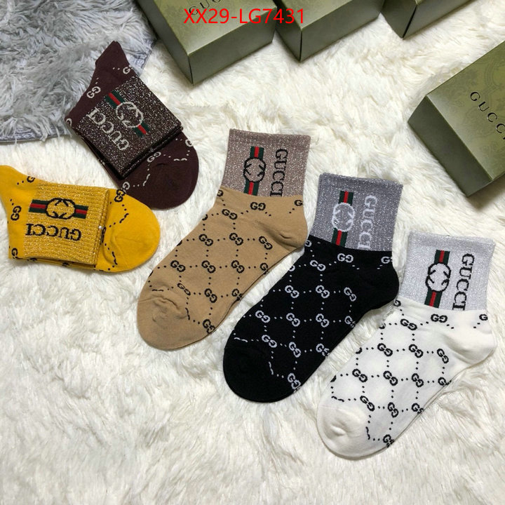 Sock-Gucci quality replica ID: LG7431 $: 29USD